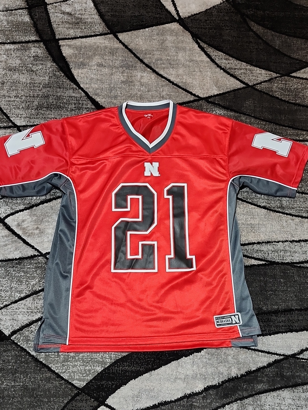 CAPTIVATING APPAREL NEBRASKA CORNHUSKERS #21 FOOTBALL JERSEY XL